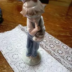 （美品）NAOナオ静かにしてね女の子の陶器のサムネイル