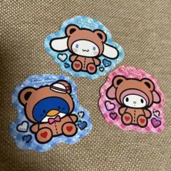 シナモロール・マイメロディ・タキシードサム ステッカーセット