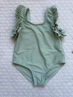 ミントグリーン フリル付き水着