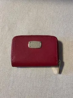 レッド キー＆コインケース 合成皮革