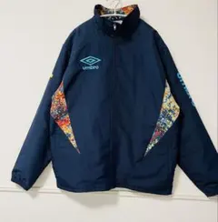 UMBROジップアップ ナイロンジャケット ロゴ入り 秋冬 ウィンドブレーカー
