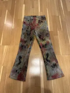 Big Yellow Taxi タイダイ柄ブーツカットデニム