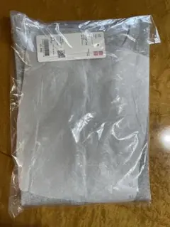 UNIQLO ユニクロ　リブヘンリーネックT　長袖　ライトグレー　XLサイズ