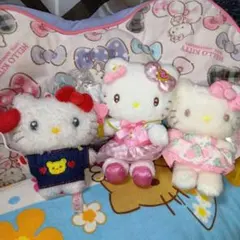ハローキティ 50周年限定ぬいぐるみ 3体セットまとめ売り激レア完売