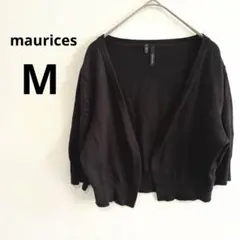 maurices【M】ブラック モーリス レディース ショート丈 カーディガン