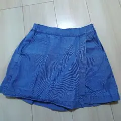 ユニクロ　ガールズ　キュロット　シャンブレーミニスコート　130