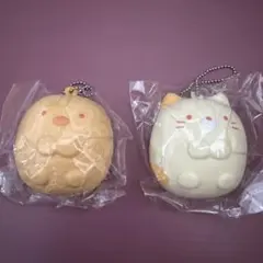 すみっコぐらし スクイーズ マスコット 2種セット とんかつ ねこ