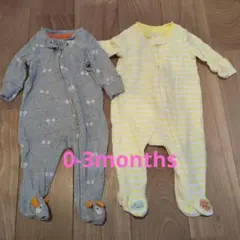 baby Gap　足つきロンパース　カバーオール　0-3months