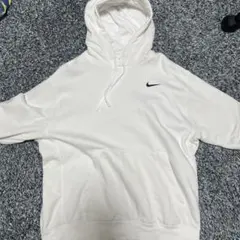 Nike ホワイト フード付きパーカー L