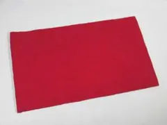 名古屋帯 無地　ウール　赤色