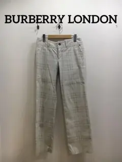 【BURBERRYLONDON】パンツ　チェック　Ｌ　ベージュ　ストレート