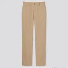 ユニクロ　ハイウエストストレートチノパンツ　ベージュ