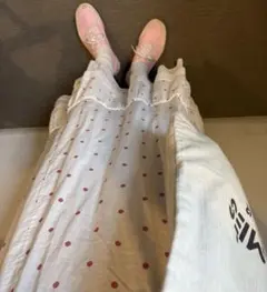 luluvintage ドット　フレアスカート