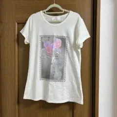 アイボリー 半袖Tシャツ バルーンプリント（11）のサムネイル