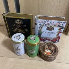TIN CAN ティン缶 5個セット まとめ売り ブリキケース 小物入れ