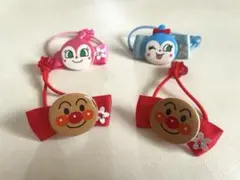 アンパンマンミュージアム限定ヘアゴム　アンパンマン　ドキンちゃん　コキンちゃん