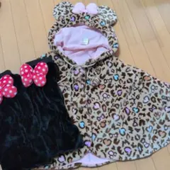 ディズニランド　ヒョウ柄　レッグウォーマー　ミニーちゃん