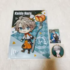 甲斐田晴 クリアファイル ウエハース 特典ステッカー 3点セット