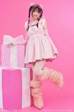 原宿MIND ハローキティリバーシブルリボンワンピース ピンク