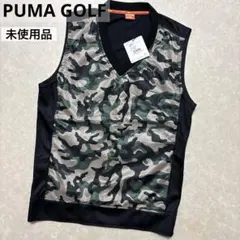 プーマゴルフ★撥水★カモフラ柄★ストレッチサイドジップ★ベスト【メンズサイズM】
