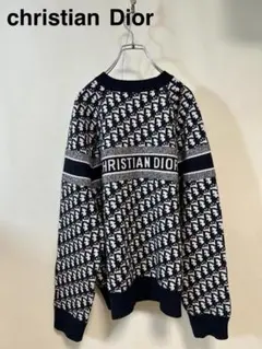 CHRISTIAN DIOR ロゴ ニット セーター ネイビーのサムネイル