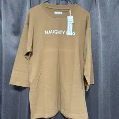 Naughty Dog 7分丈Tシャツ ブラウン S