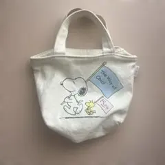Ray BEAMS スヌーピー キャンバス ミニトートバック ウッドストック