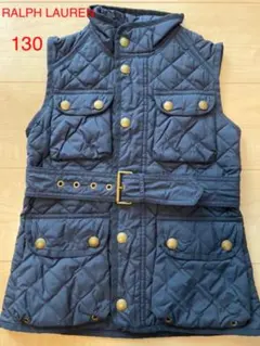 【美品】RALPH LAUREN 中綿キルトベスト 130