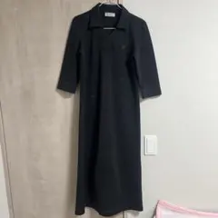 【古着】 七分袖シャツワンピース