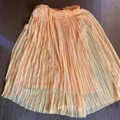 ZARA   オレンジチュールスカート