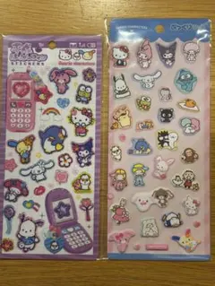 平成はっぴーフォン＆ぷっくりシール　サンリオキャラクター　セット　正規品