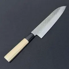 佐治武士　レインボーダマスカス　青ニステンクラッド　三徳180 佐治武士 レインボーダマスカス 青ニステンクラッド 三徳180 - メルカリ