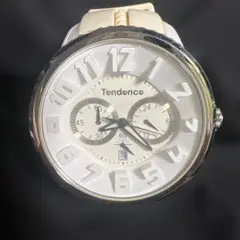 電池交換済】Tendenceテンデンス ガリバー47 ホワイト 稼働 46mm 