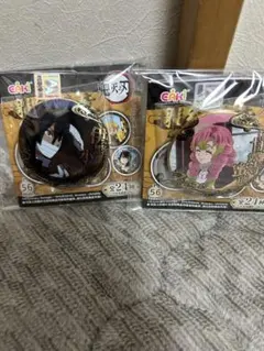 鬼滅の刃 伊黒小芭内・甘露寺蜜璃 缶バッジセット