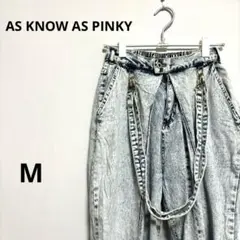 アズノウアズピンキー 美品 デニム パンツ ケミカルウォッシュ ダメージ