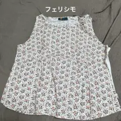 LIVE IN COMFORT フラワープリント ノースリーブチュニック　柄違い