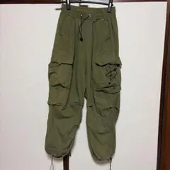 DAYC カーゴパンツ オリーブ ウエストゴム