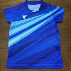 VICTAS ユニフォーム 2XS JTTA 青 ストライプ　美品