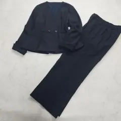 極美品　ルイルエブティック　ペプラムジャケット　ワイドパンツ　セットアップ　3L