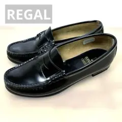 【新品・極美品】リーガル黒ローファー靴 24.5㎝ Loafers GTX_Black(24cm Black/ブラック): REGAL Shoe & Co.