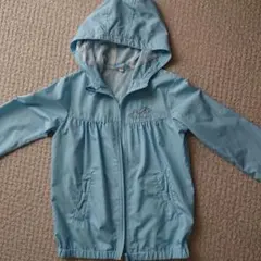 水色フード付きジャケット
