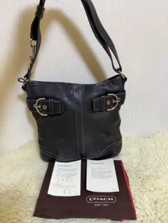 coachコーチ レザーハンドバッグ ソーホー 黒 Y2K - メルカリ