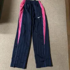 Nike ストライプジャージパンツ Sサイズ ネイビー/ピンク