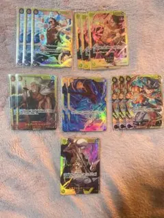 ONEPIECEカード 14枚 セット ルフィ/エース/サボ/レイリー/ロー 他