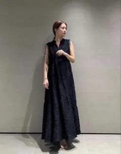 FRAY I.D(フレイ アイディー) フリンジジャガードティアードワンピース