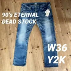 激レア 新品 W36 エターナル 53783 岡山児島産 濃紺デッドストックのサムネイル