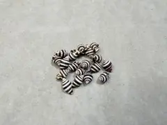 天然シェル 貝殻 シマシマ巻貝 ハンドメイド パーツ素材 18個