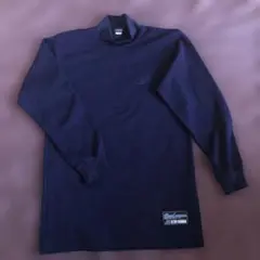 ミズノ　長袖　アンダーシャツ　ネイビー　M