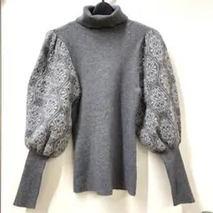 【限定値下★美品】LAGUNAMOON アラベスクパターンニットプルオーバー