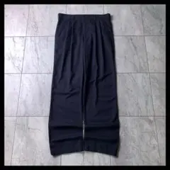 00s〜 GEORGE 2タック ワイド チノパン スラックス ネイビー W32